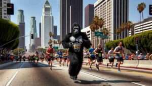 Boyle Heights Mayor Runs Marathon in a Gorilla Suit to Raise Awareness for Urban Jungle Policy